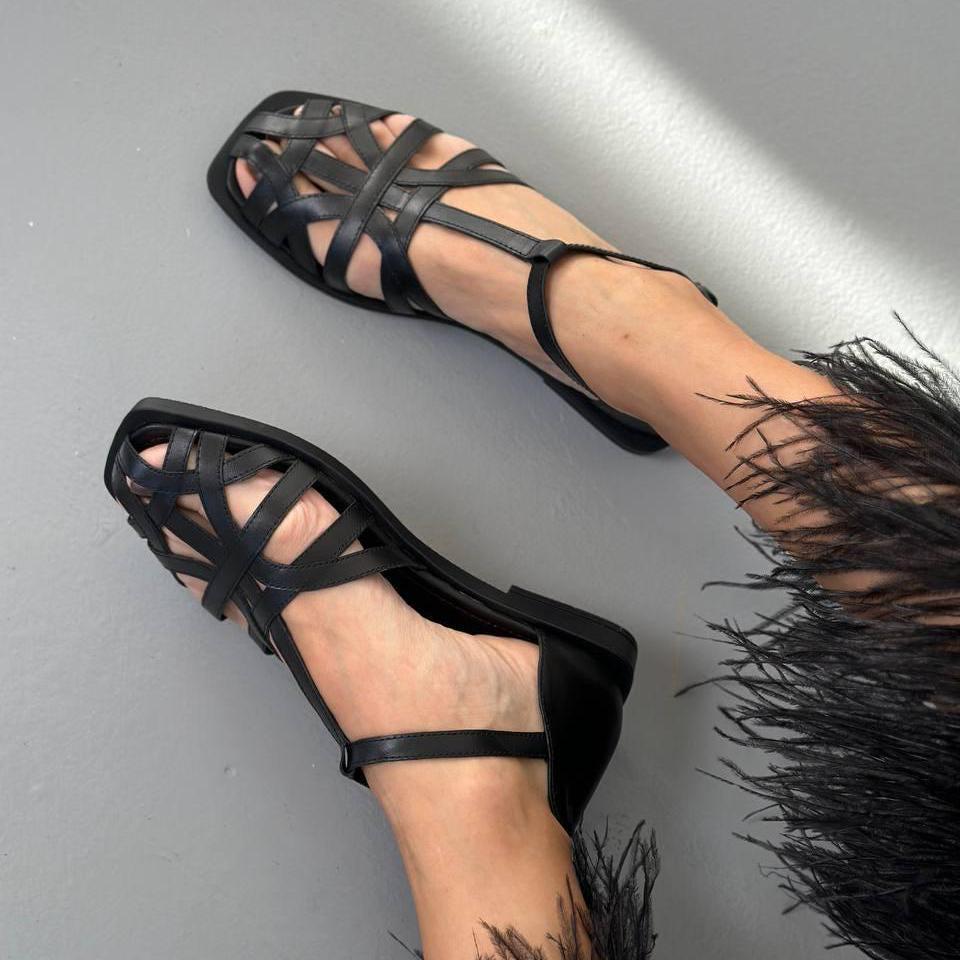 Summer Leather T Strap Sandals With Closed Toe Summer Leather T Strap Sandals With Closed Toe