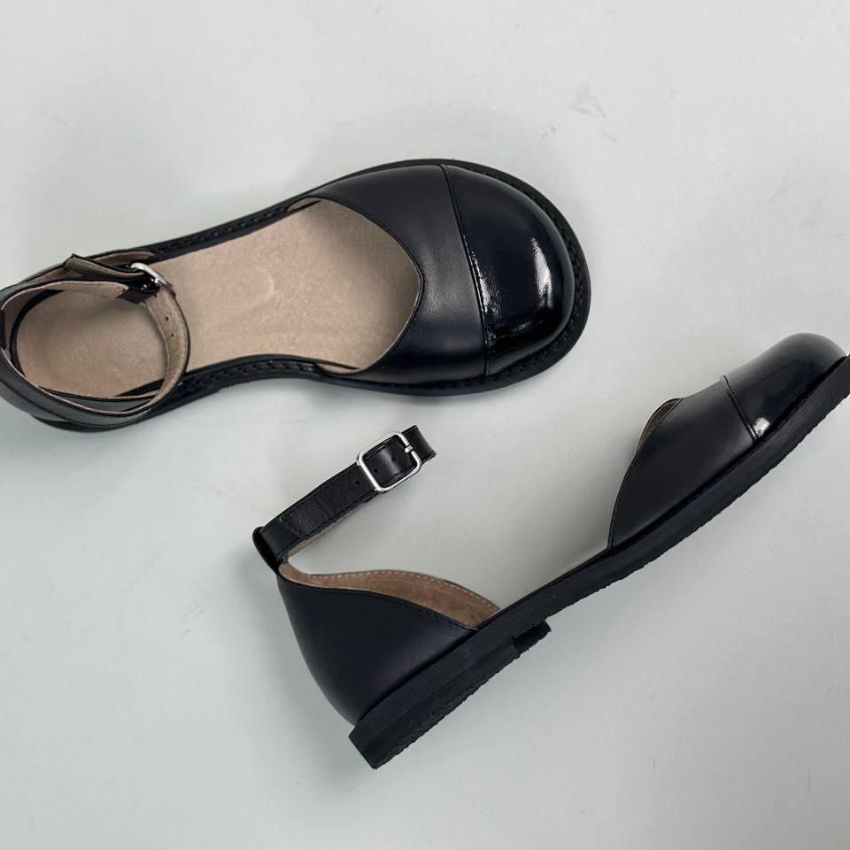 Closed Toe Leather Sandals Women S Round Doll Closed Toe Leather Sandals Women S Round Doll