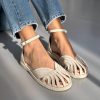 Wide Fit Women's Summer Strappy Sandals Round Toe